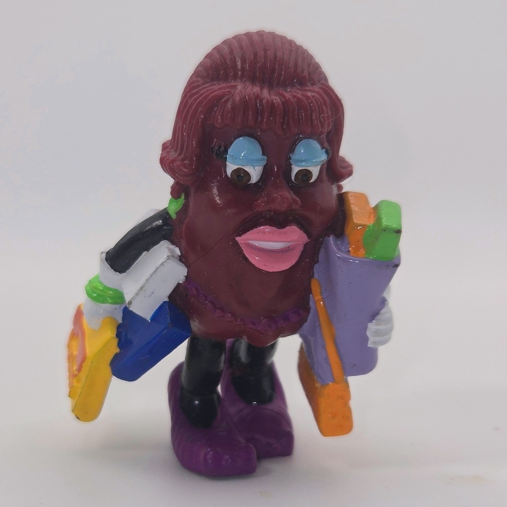 Vintage California Raisins Anita Break Hardee's Applause PVC Figure Shopping Bag